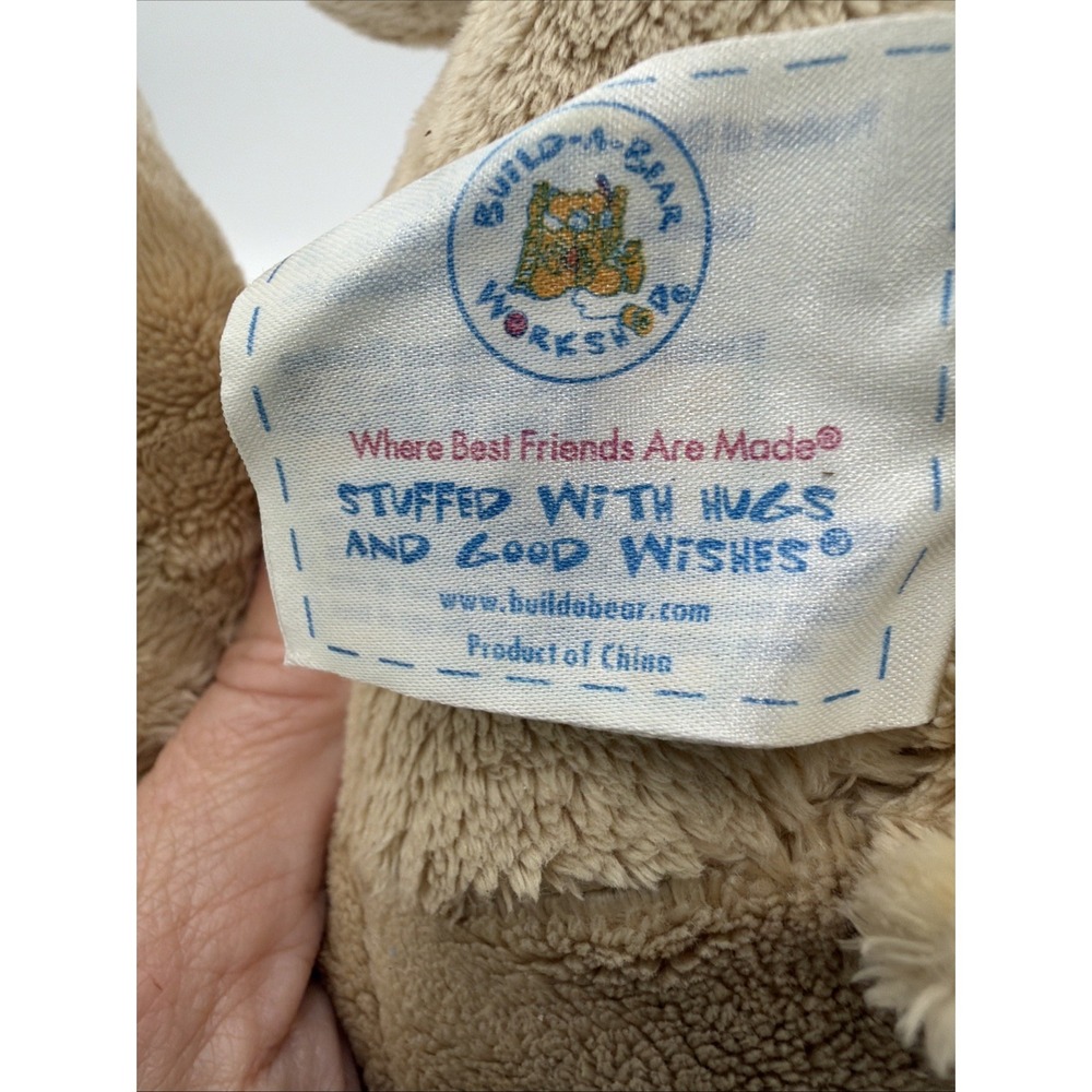 Build A Bear Velvet Hugs Tan Teddy Bear Plush Stuffed Animal Toy Asthma Friendly - Picture 8 of 12